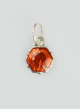 Médaille Vierge Marie 8mm - Orange (pic 1)