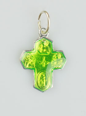 Pendentif Croix des Saints 11mm - Anis (pic 1)