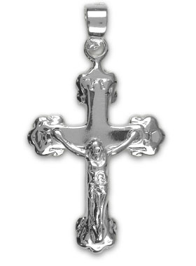 Pendentif Croix du Christ en Argent 925/1000 - 20 mm (pic 1)