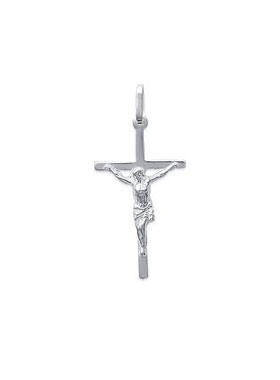 Pendentif Croix du Christ en Argent 30mm (pic 1)