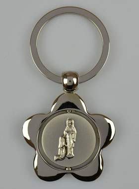 BMRYKCB Porte-clés En Forme De Cœur Sacré De L'Église