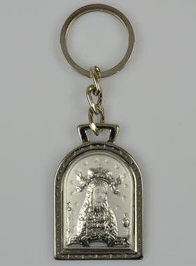 Porte-Clés de la Vierge Couronnée de Liche - Argent Massif - 5 cm (pic 1)