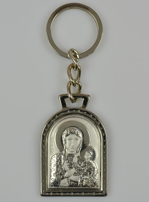 Porte-Clés de la Vierge Noire - Argent Massif - 5 cm (pic 2)