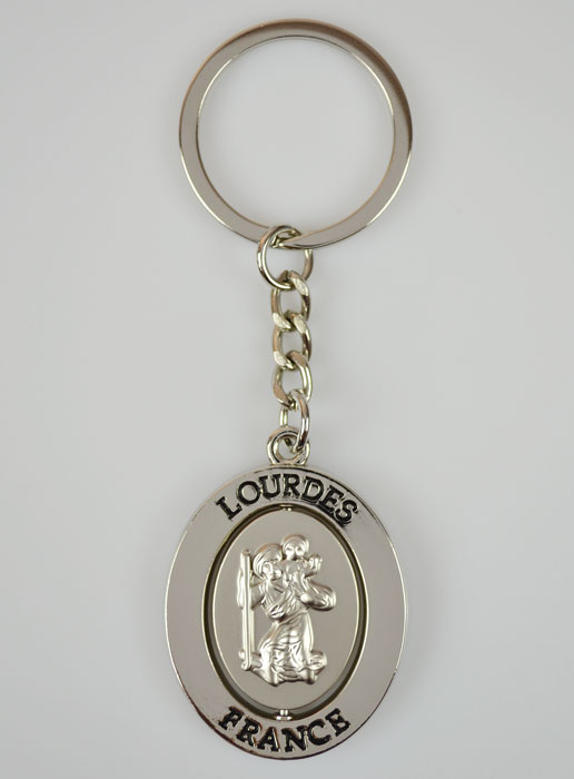 Porte-Clés de Saint Christophe en Argent (pic 2)