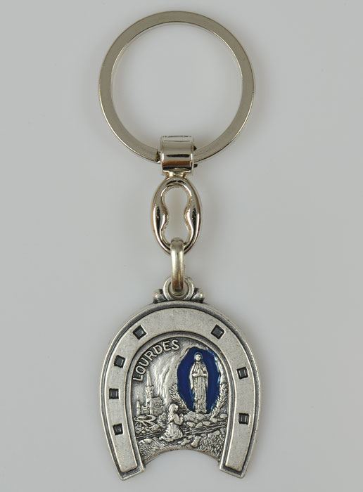 Porte-Clés Fer à Cheval Notre Dame de Lourdes (pic 2)
