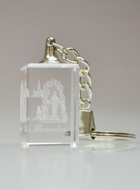 Porte-Clés Laser Basilique et Notre Dame de Lourdes (pic 1)