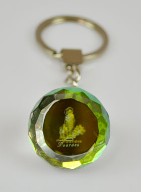 Porte-Clés Laser Lumineux Souvenir de Lourdes - 2.5cm (pic 1)