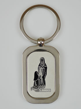 Porte-Clés Laser Notre Dame de Lourdes - 4.5cm (pic 1)