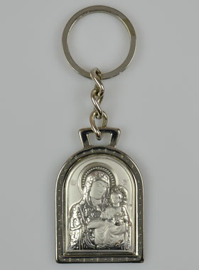 Porte-Clés Notre Dame de Bethléem - Argent Massif - 5 cm (pic 1)