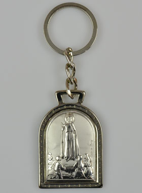 Porte-Clés Notre Dame de Fatima - Argent Massif - 5 cm (pic 1)