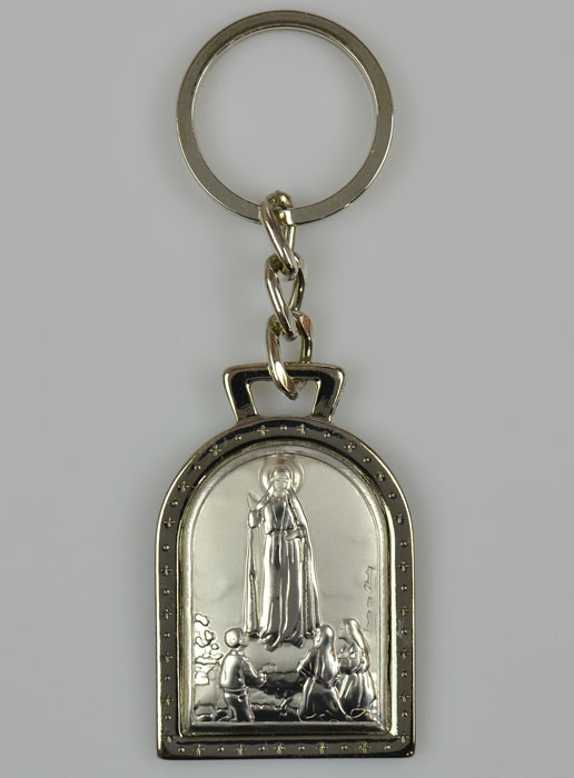 Porte-Clés Notre Dame de Fatima - Argent Massif - 5 cm (pic 2)