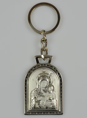 Porte-Clés Notre Dame de Jérusalem - Argent Massif - 5 cm (pic 1)