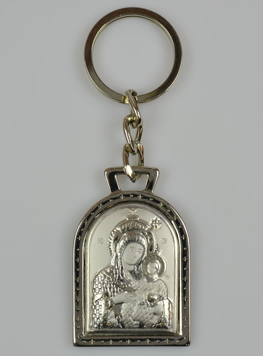 Porte-Clés Notre Dame de Jérusalem - Argent Massif - 5 cm (pic 2)