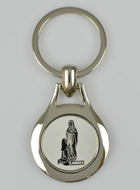 Porte-Clés Notre Dame de Lourdes - Gravé Laser (pic 1)