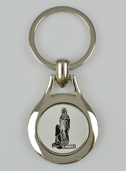 Porte-Clés Notre Dame de Lourdes - Gravé Laser (pic 2)