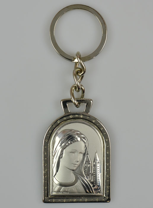 Porte-Clés Notre Dame de Medjugorje - Argent Massif - 5 cm (pic 2)