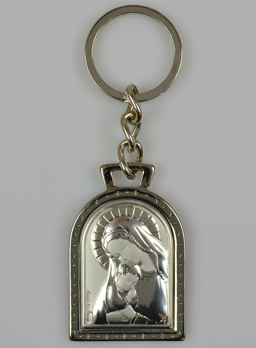 Porte-Clés Notre Dame de Tendresse - Argent Massif - 5 cm (pic 2)