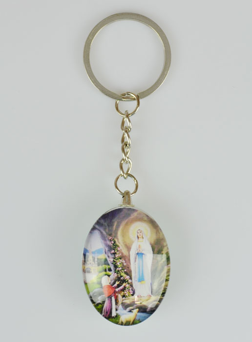 Porte-Clés Notre Dame Souvenir de Lourdes - 25 mm (pic 2)