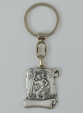Porte-Clés Parchemin Saint Christophe (pic 1)