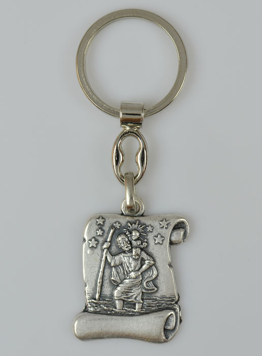 Porte-Clés Parchemin Saint Christophe (pic 2)