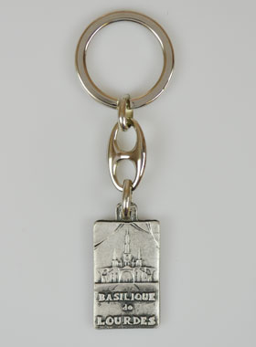 Porte-Clés Religieux Basilique de Notre Dame de Lourdes - 3cm (pic 1)