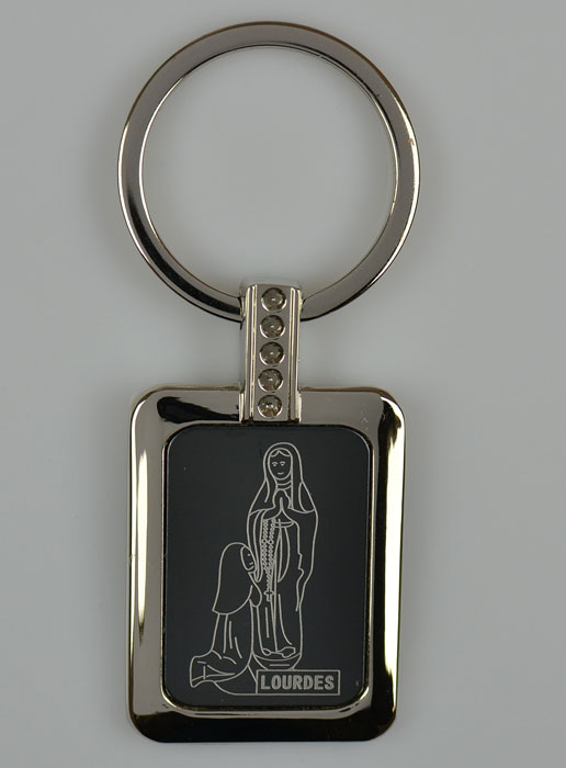 Porte clés Résine Noire de Lourdes (pic 2)