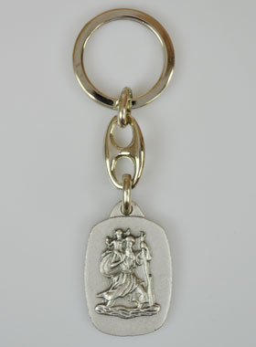 Porte-Clés Saint Christophe - Saint Patron des Voyageurs 3cm (pic 1)