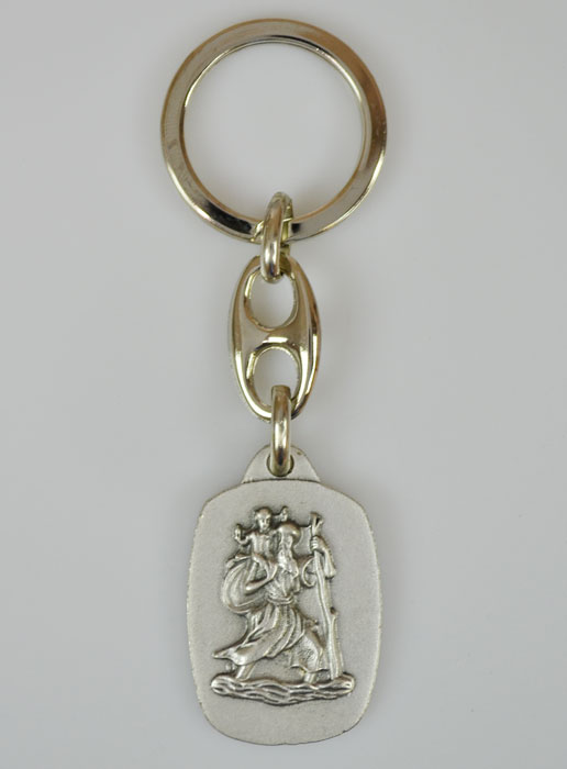 Porte-Clés Saint Christophe - Saint Patron des Voyageurs 3cm (pic 2)