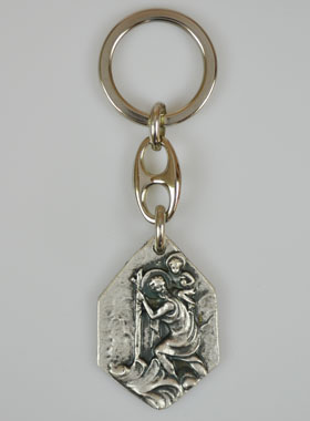 Porte-Clés Saint Christophe - Saint Patron des Voyageurs 4cm (pic 1)