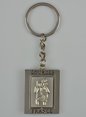 Porte clés St Christophe et Lourdes (pic 1)