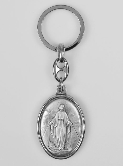 Porte-Clés Vierge Miraculeuse - Médaille Miraculeuse - 40 mm (pic 2)