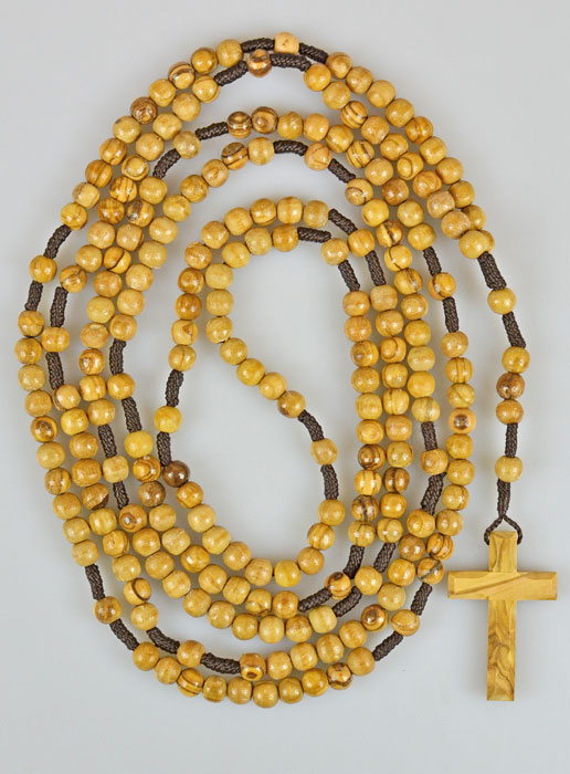 Rosaire Chapelet en Bois d'Olivier - 110cm (pic 2)