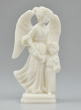 Statue Ange-Gardien Protecteur de Dieu - Modèle Fille (pic 1)