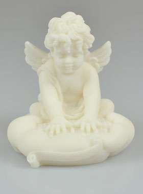Statue Ange Musicien du Ciel en Albâtre (pic 1)