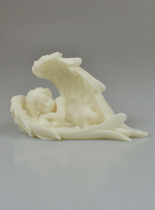 Statue Ange Protecteur Endormi dans ses Ailes - 14 cm (pic 2)