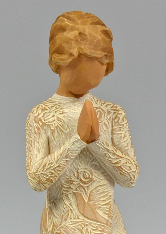 Ange Willow Tree - Prière de la paix (Prayer of peace) - 10 cm (pic 3)