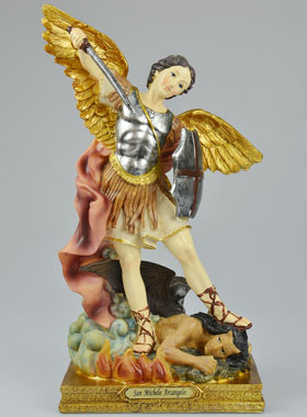 Statue Archange Saint Michel - 28 cm (pic 1)