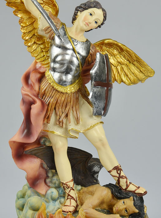 Statue Archange Saint Michel - 28 cm (pic 3)