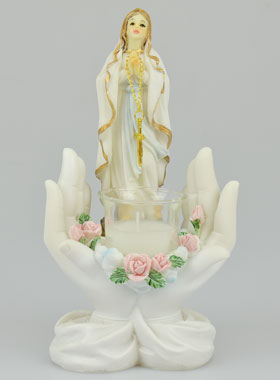 Statue Bougeoir - Notre Dame de Lourdes (pic 1)