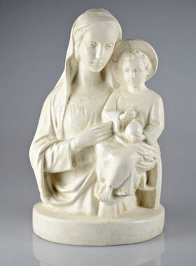 Statue Buste de la Madone Vierge Marie (pic 1)