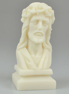 Statue Buste Jésus-Christ Couronné d'épines en Albâtre (pic 1)