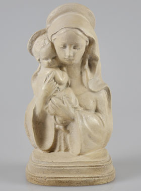 Statue Buste Vierge à l'Enfant (pic 1)