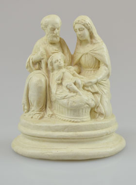 Statue Crèche La Sainte Famille - 8 X 7 cm (pic 1)