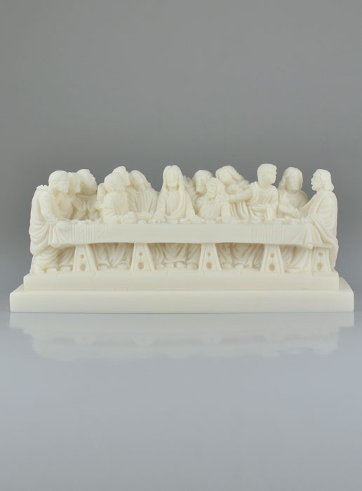 Statue de la Sainte Cène Artisanale en Albâtre - 28 cm (pic 2)