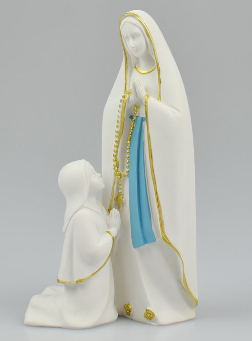 Statue des Apparitions de Notre Dame de Lourdes - 15 cm (pic 2)