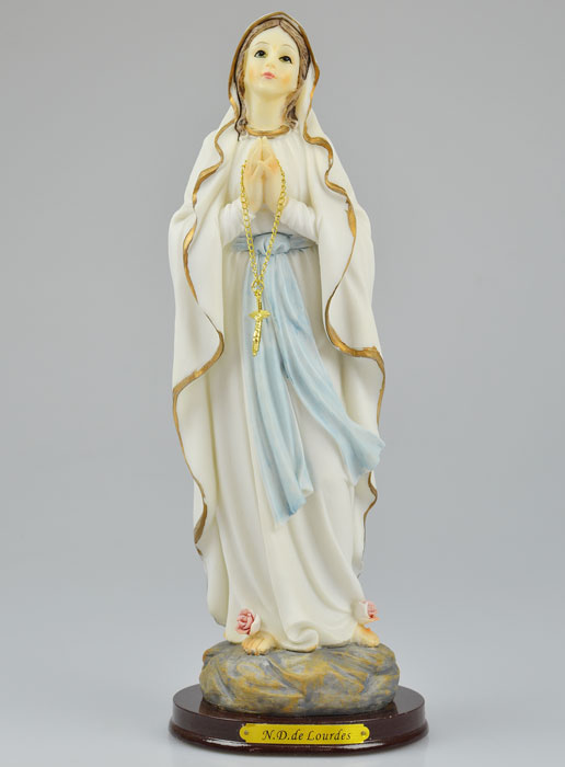Statue de Notre Dame de Lourdes - 30 cm (pic 2)