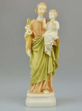Statue de Saint Joseph en Albâtre - 20 cm (pic 1)