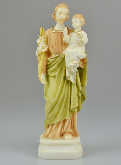 Statue de Saint Joseph en Albâtre - 20 cm (pic 2)