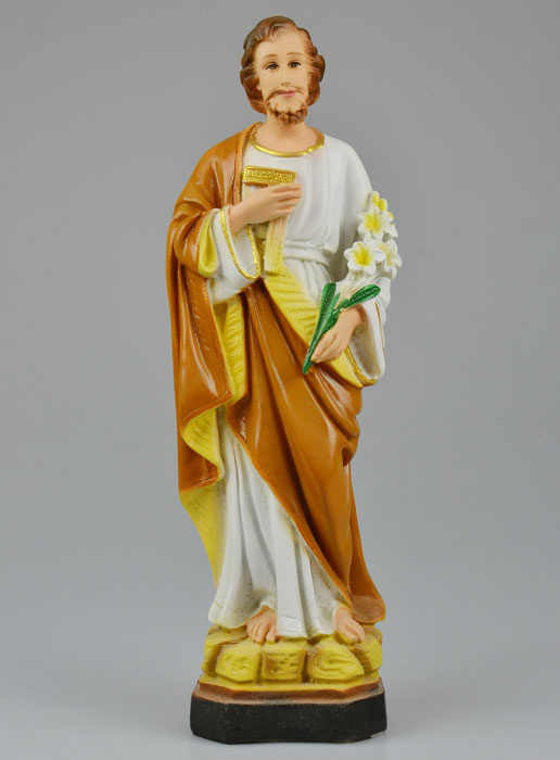 Statue de Saint Joseph Polychromée - 30 cm (pic 2)