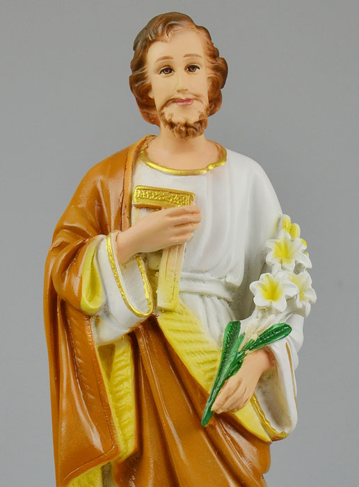 Statue de Saint Joseph Polychromée - 30 cm (pic 3)
